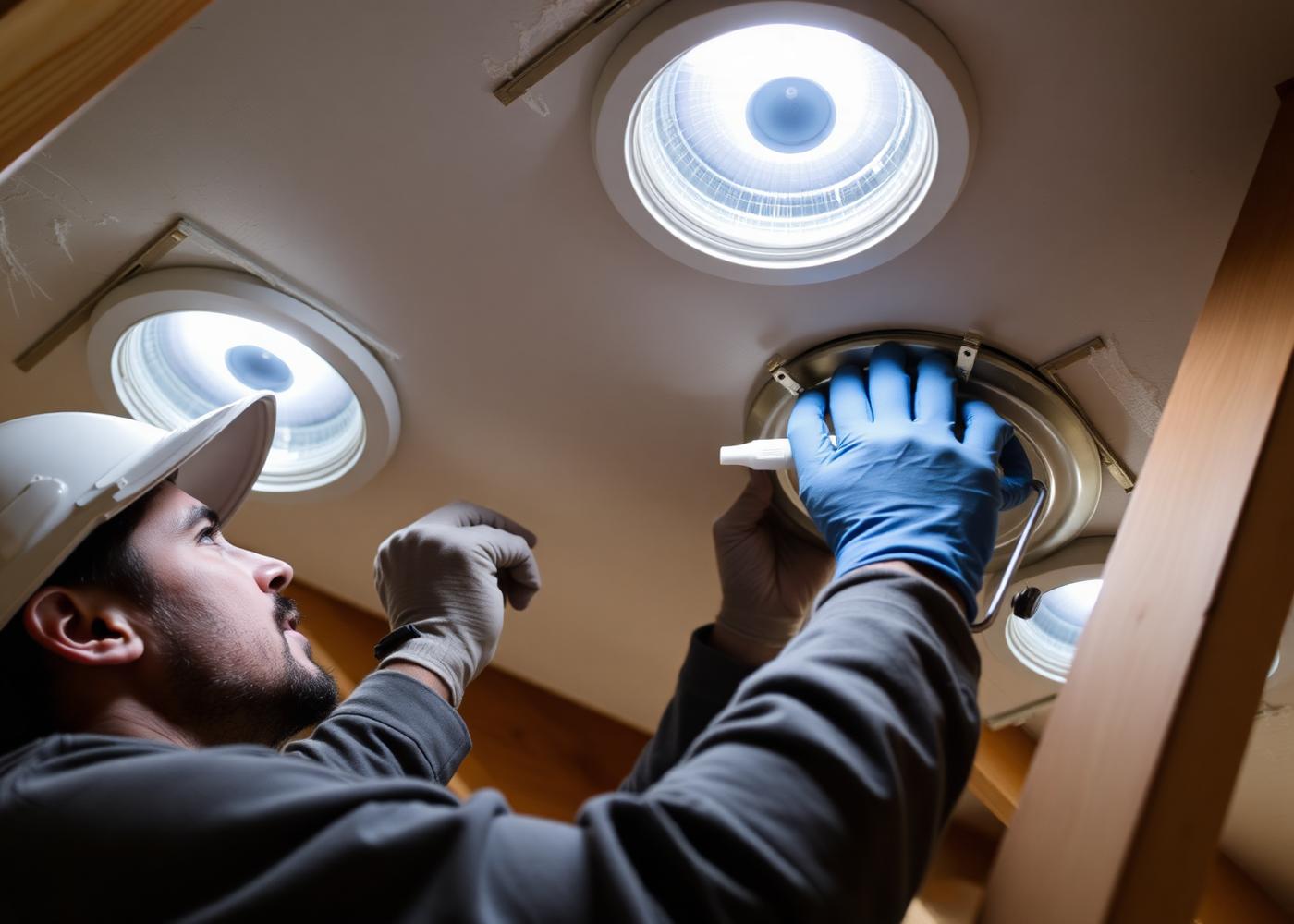 Can lights and top plates sealed before a single inch goes in — Home Insulation by WOW Construction Group in Los Angeles