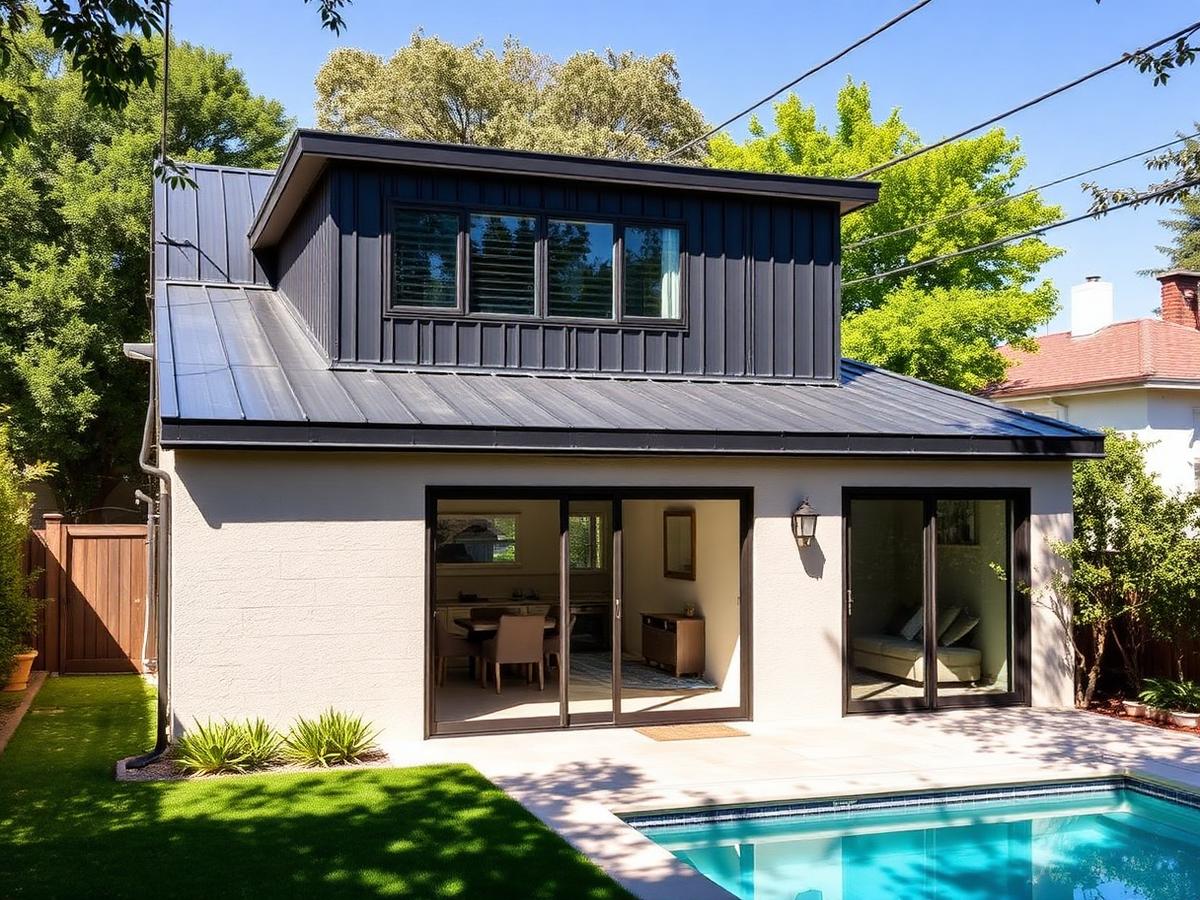 Two-Story Poolside ADU in Woodland Hills