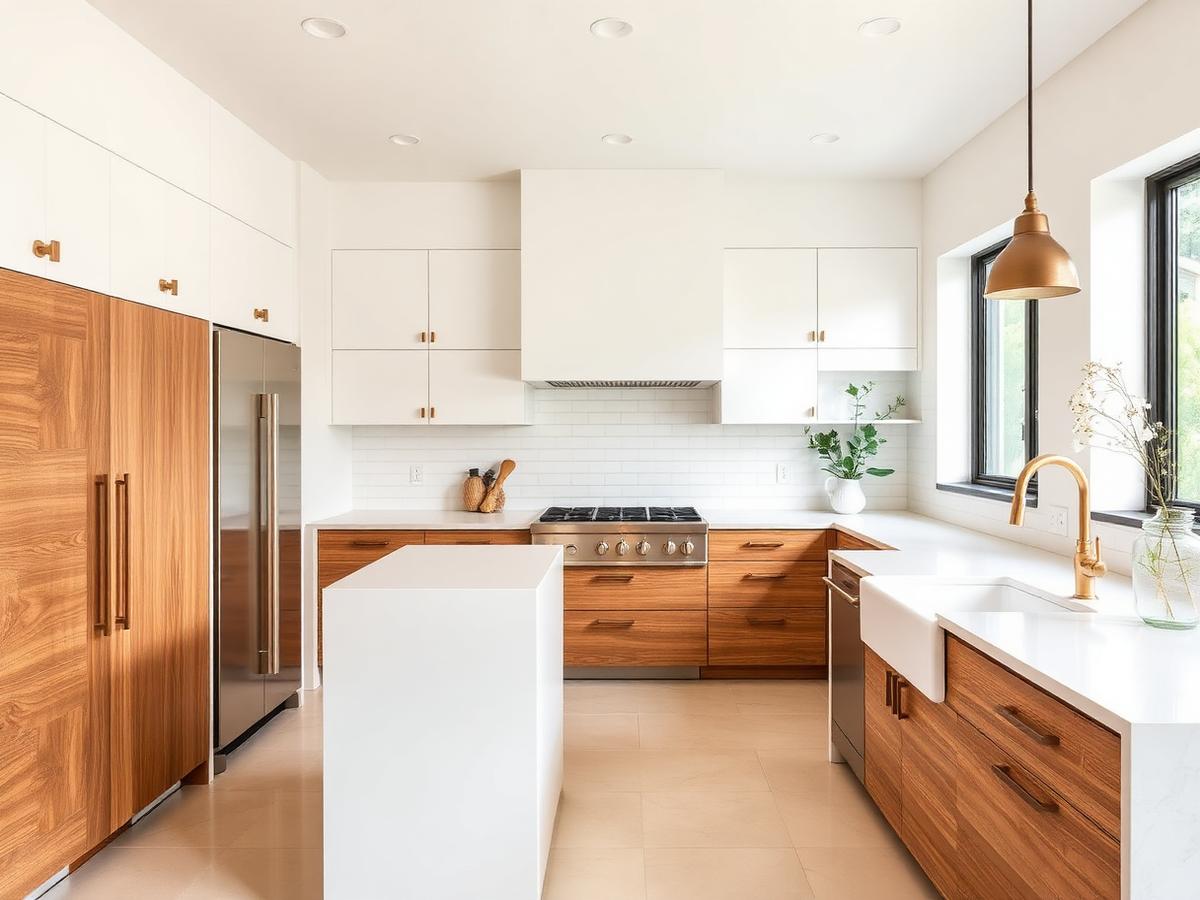 Two-Tone Transitional Kitchen in Culver City