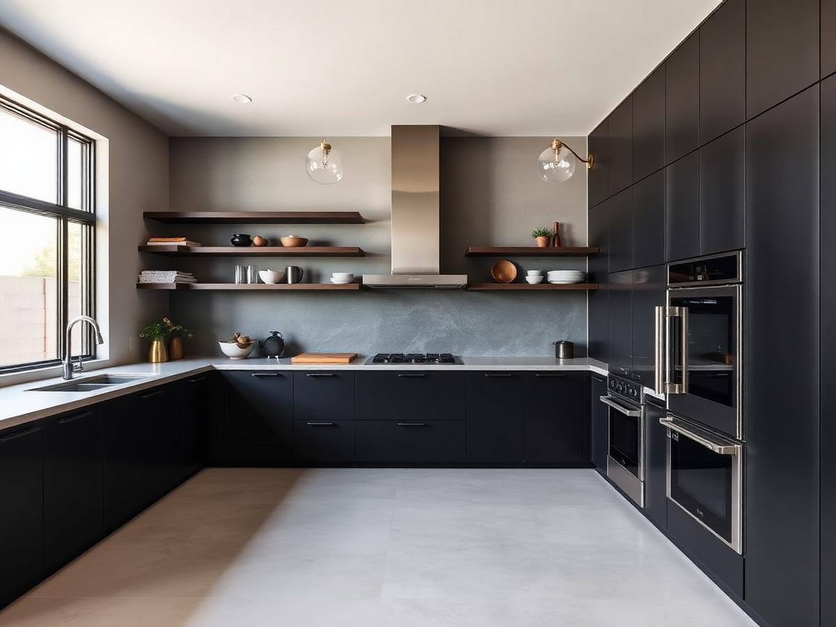 Concrete Countertop Kitchen in Silver Lake
