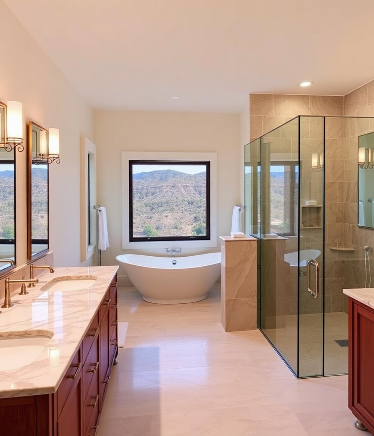 Canyon View Primary Bath in Malibu