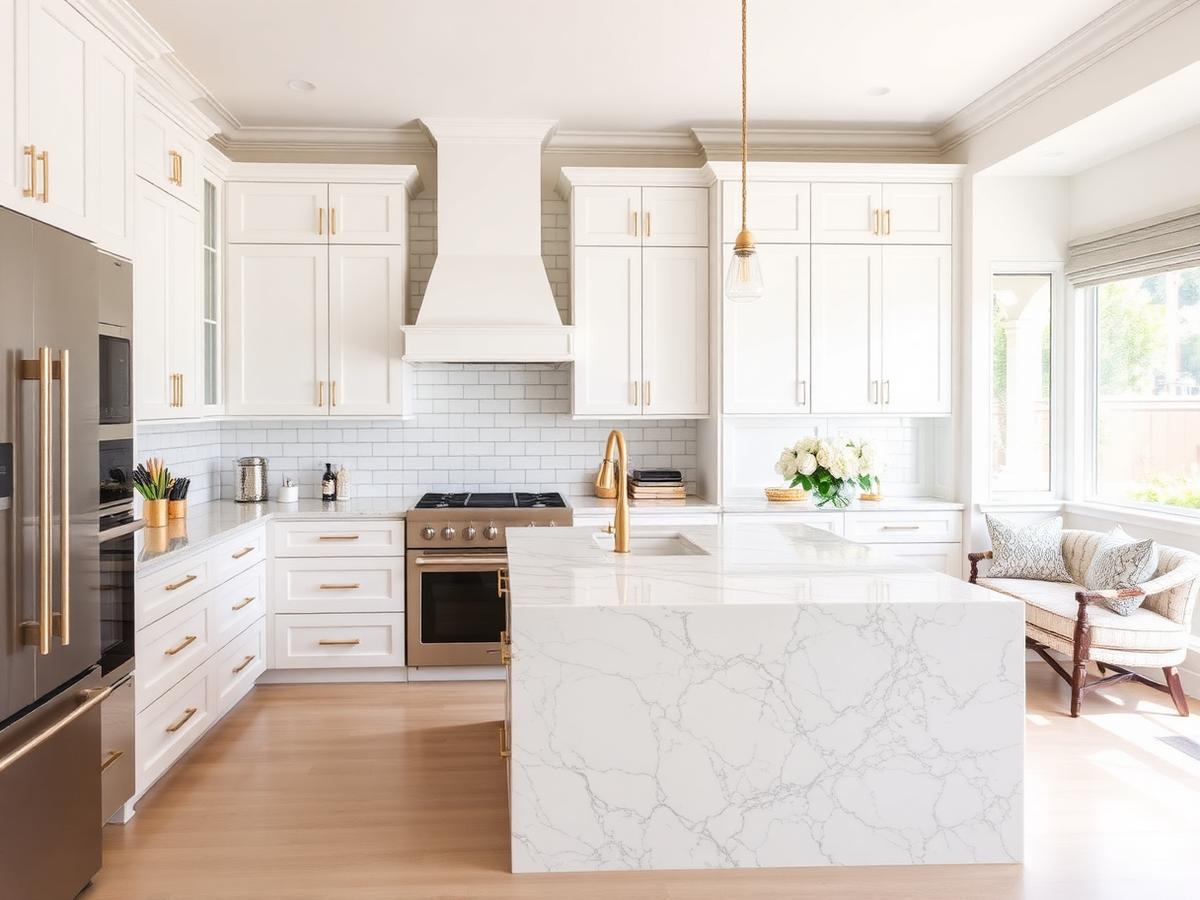 Bright Shaker Kitchen in Manhattan Beach
