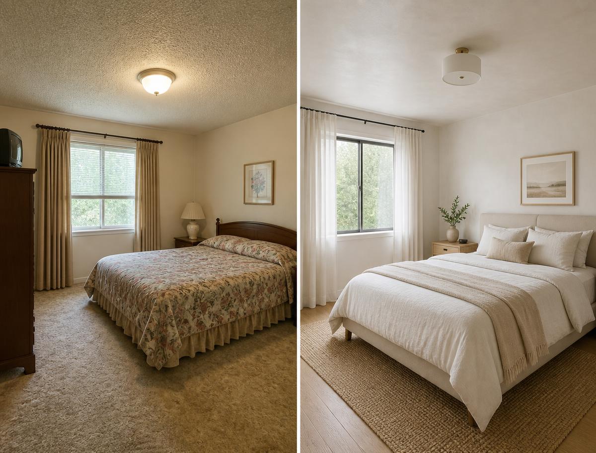 Primary Bedroom Refresh (Before & After) in Burbank
