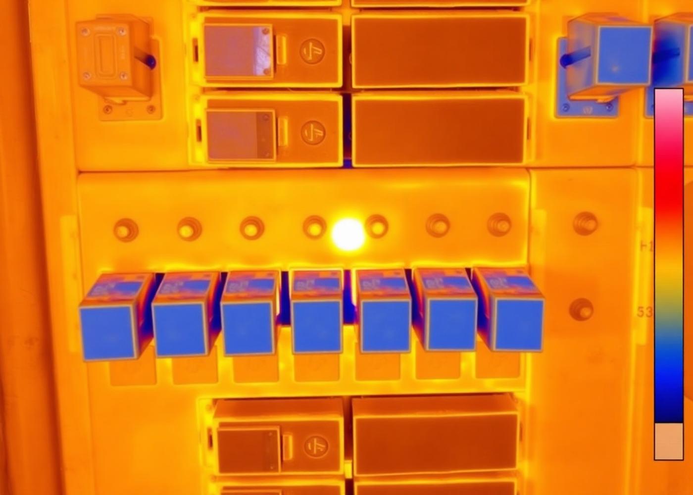 One breaker running hot — caught before it became a fire — Thermal Imaging Inspection by WOW Construction Group in Los Angeles