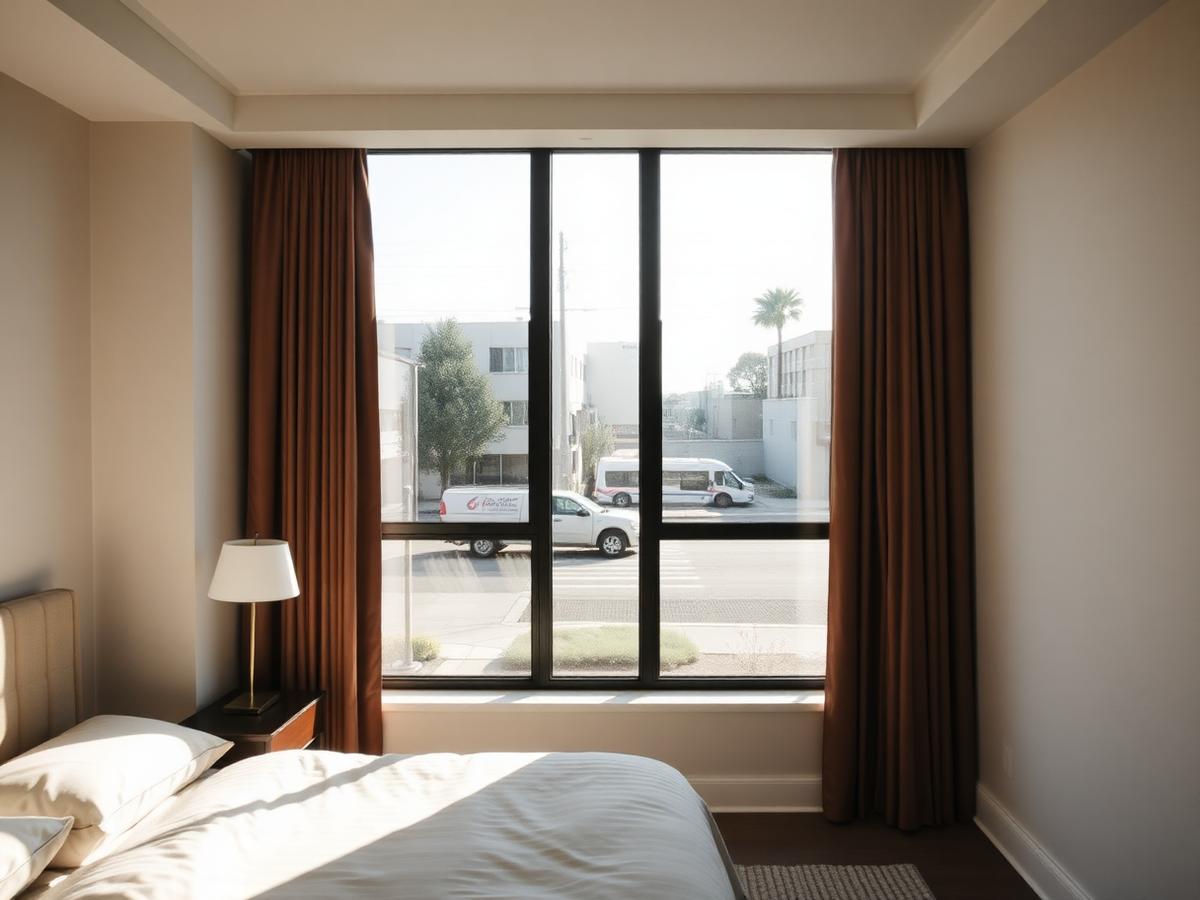 Sound-rated triple-pane windows quieting a freeway-adjacent bedroom — Windows & Doors by WOW Construction Group in Los Angeles